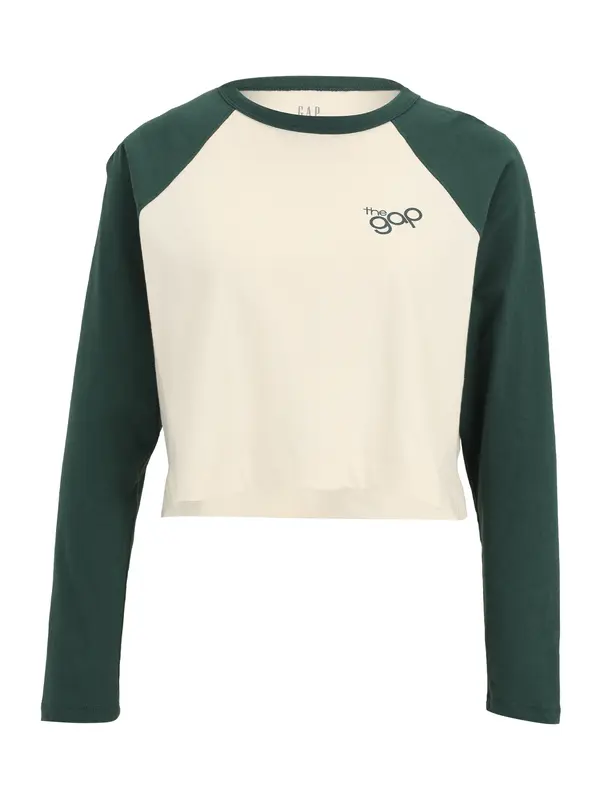 Gap Petite Gap Petite Majica  tamno zelena / vuneno bijela