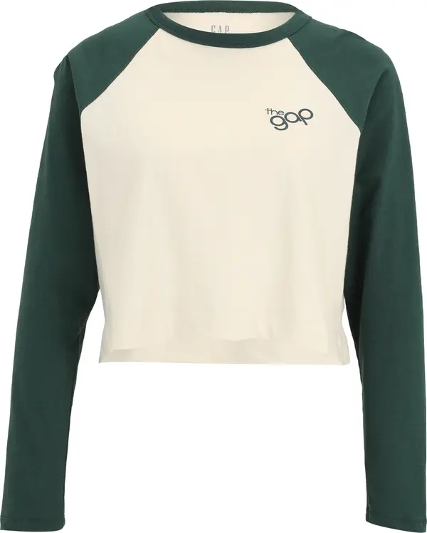 Gap Petite Gap Petite Majica  tamno zelena / vuneno bijela
