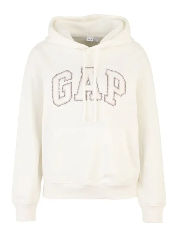 Gap Petite Gap Petite Sweater majica 'HERITAGE'  bež / siva / bijela