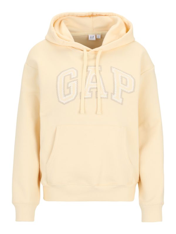 Gap Petite Gap Petite Sweater majica 'HERITAGE'  pastelno žuta / svijetlosiva / bijela