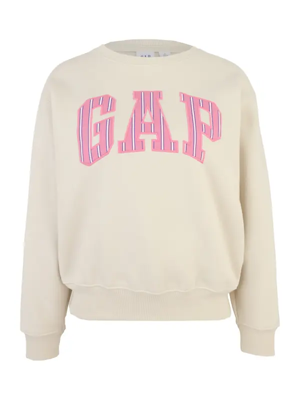 Gap Petite Gap Petite Sweater majica 'HERITAGE'  sivkasto bež / morsko plava / svijetloroza / bijela