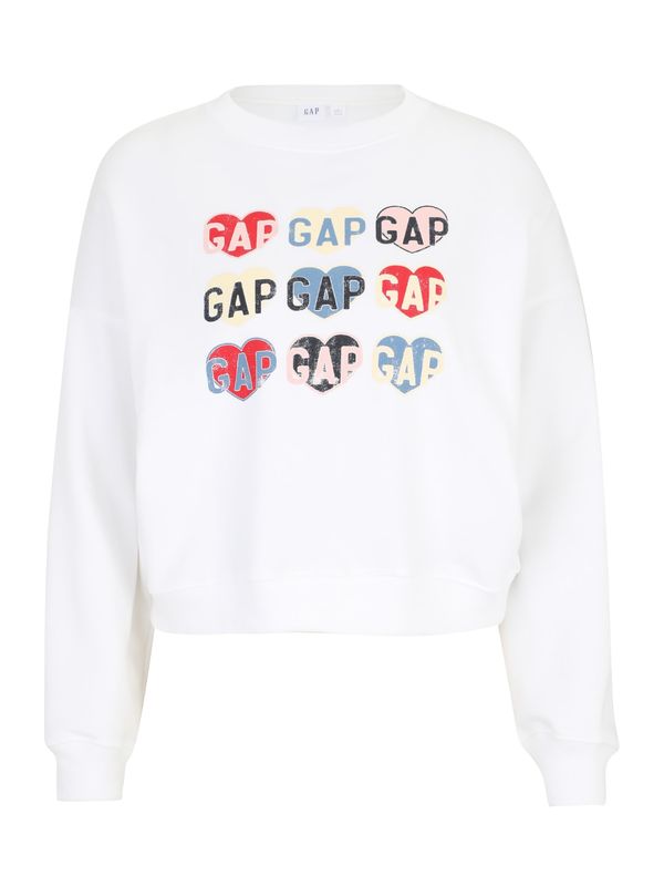 Gap Petite Gap Petite Sweater majica 'HERITAGE'  svijetložuta / crvena / crna / bijela