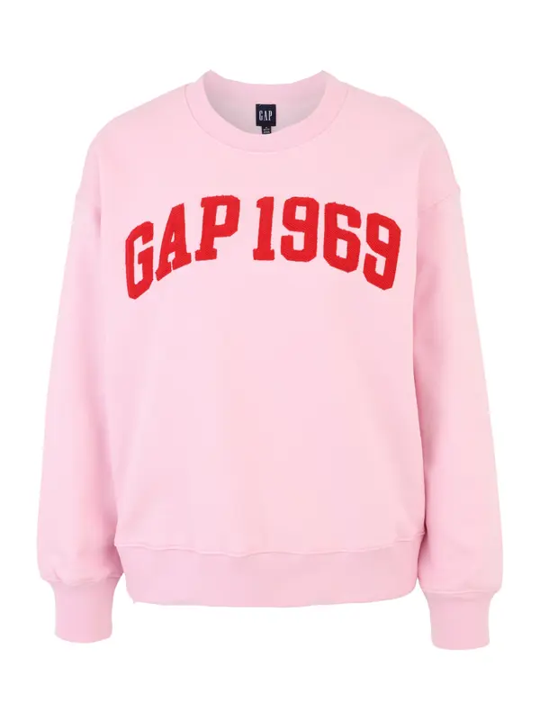 Gap Petite Gap Petite Sweater majica 'LOVE'  roza / crvena