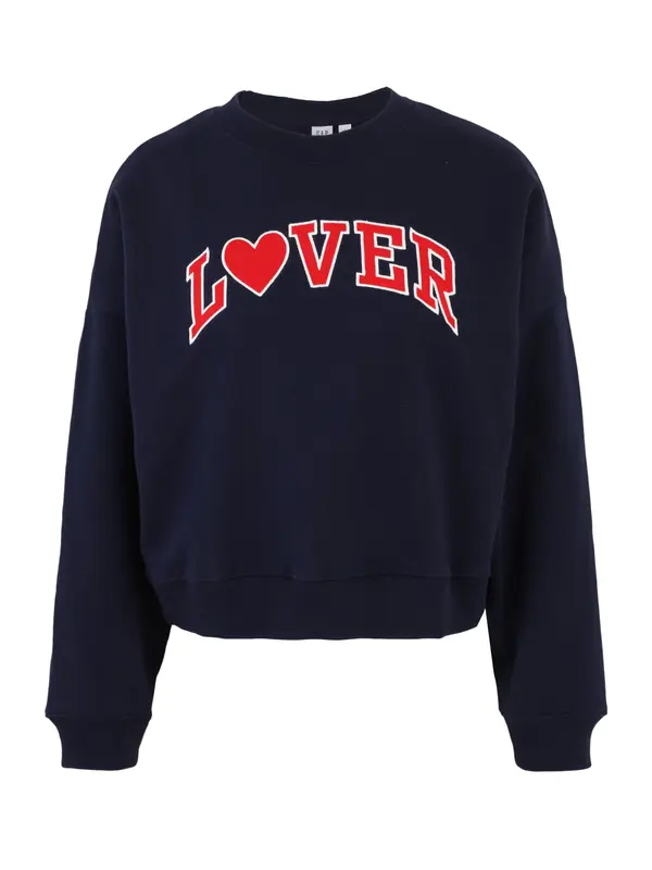 Gap Petite Gap Petite Sweater majica  mornarsko plava / crvena / bijela