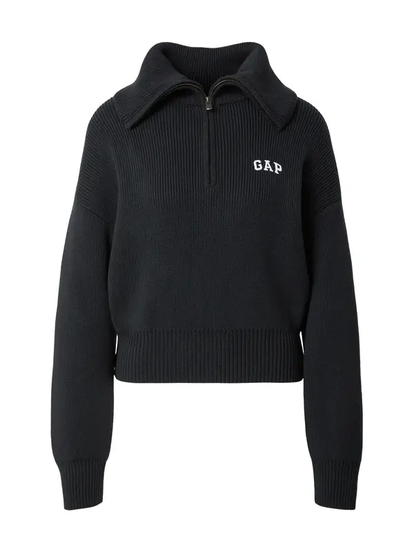 GAP GAP Pulover  crna / bijela