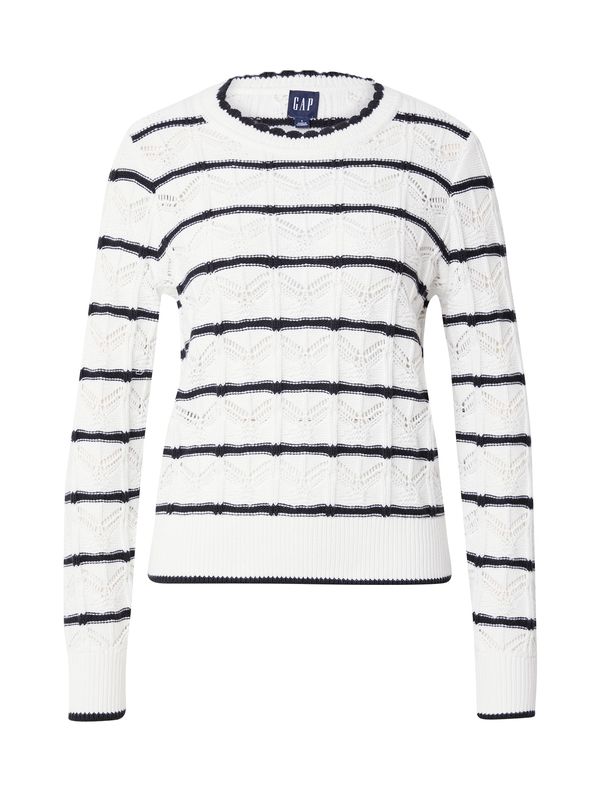 GAP GAP Pulover  crna / bijela