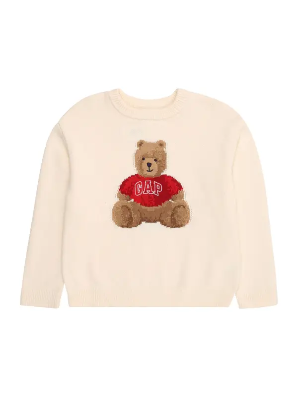 GAP GAP Pulover  karamela / tamno crvena / bijela / vuneno bijela