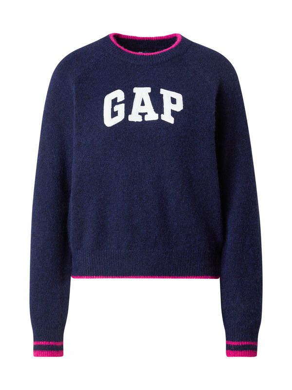 GAP GAP Pulover  mornarsko plava / roza / bijela