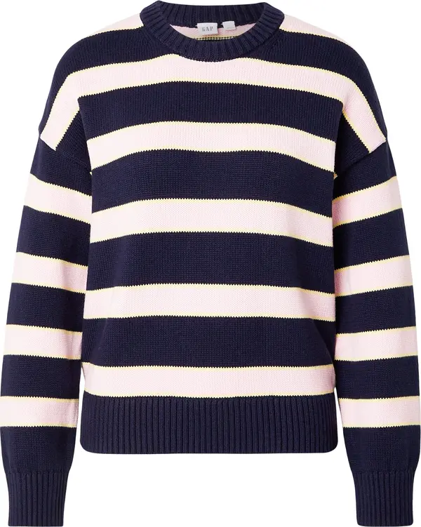 GAP GAP Pulover  mornarsko plava / svijetložuta / rosé