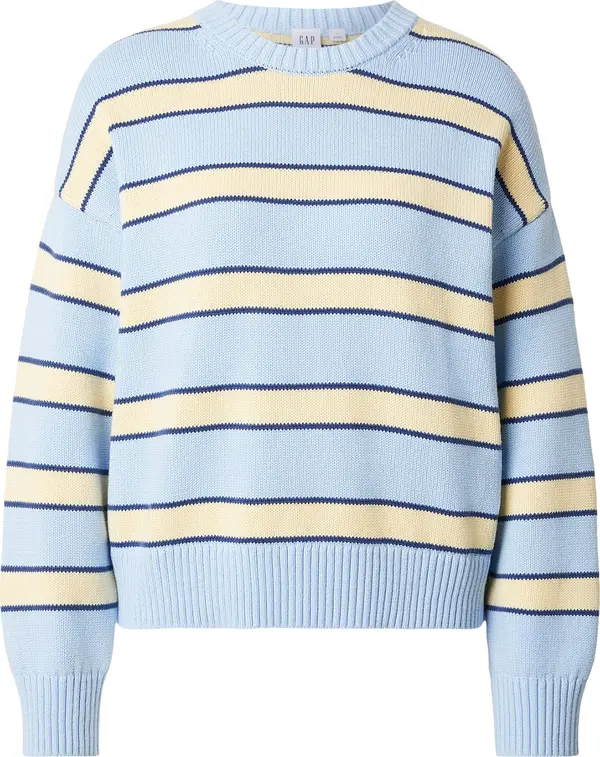 GAP GAP Pulover  pastelno plava / tamno plava / pastelno žuta