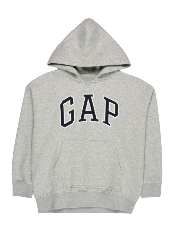 GAP GAP Sweater majica 'ARCH'  siva melange / crna / bijela