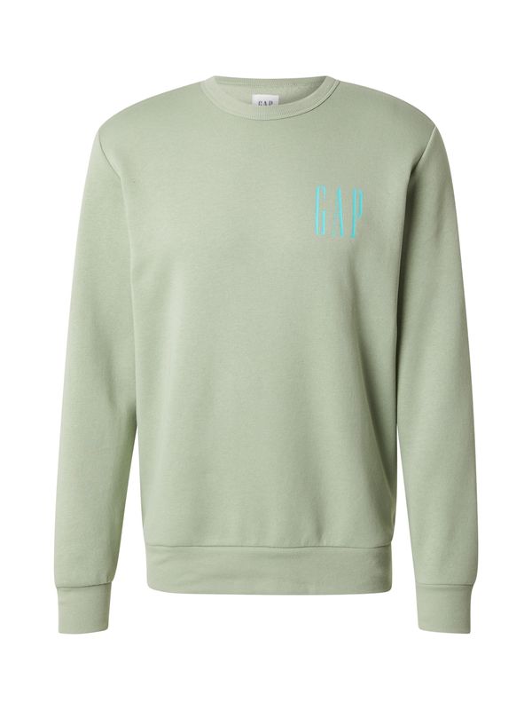 GAP GAP Sweater majica  azur / pastelno zelena