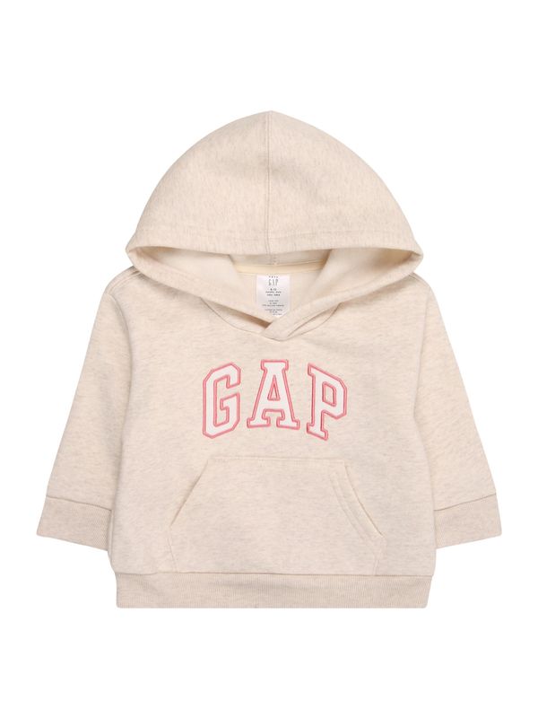GAP GAP Sweater majica  bež melange / svijetloroza