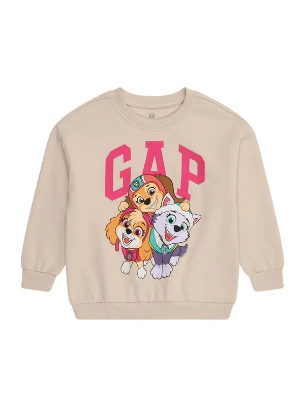 GAP GAP Sweater majica  bež / svijetlonarančasta / roza / bijela