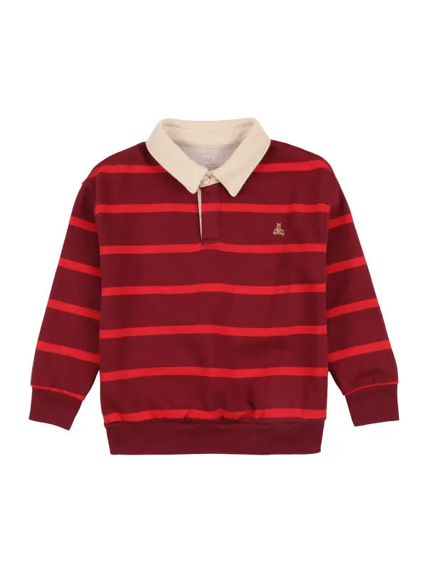 GAP GAP Sweater majica 'BRANNAN'  boja pijeska / karmin crvena / svijetlo crvena