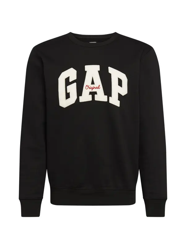 GAP GAP Sweater majica  crna / bijela