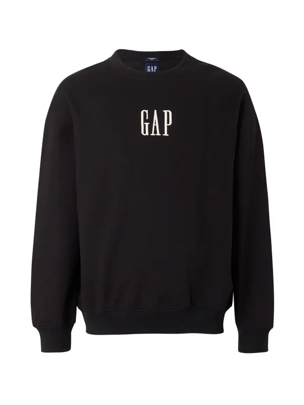 GAP GAP Sweater majica  crna / bijela