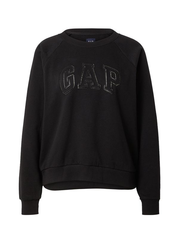 GAP GAP Sweater majica  crna