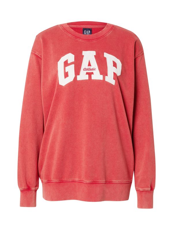 GAP GAP Sweater majica  crvena / prljavo bijela