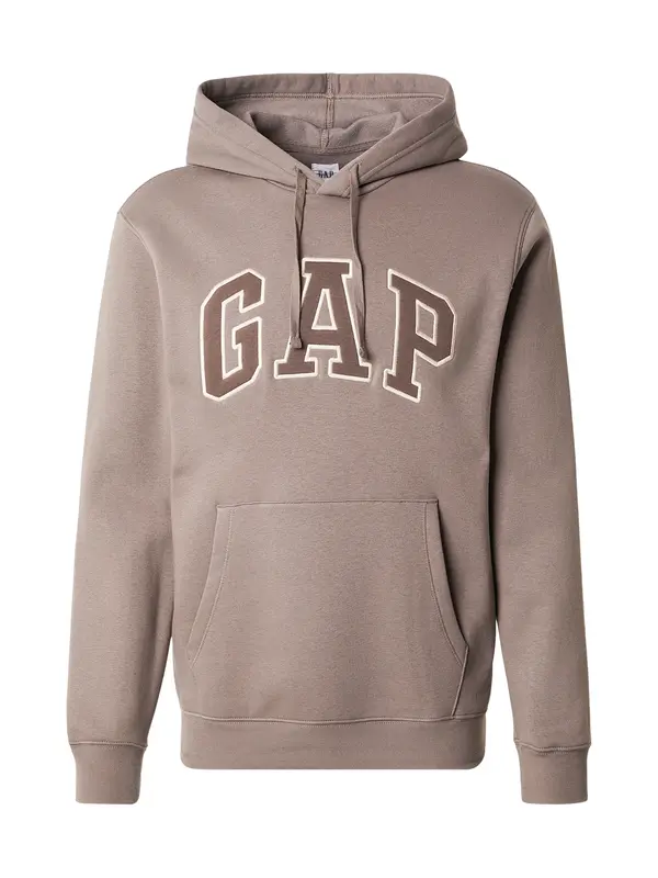 GAP GAP Sweater majica 'HERITAGE'  boja pijeska / smeđa / brokat