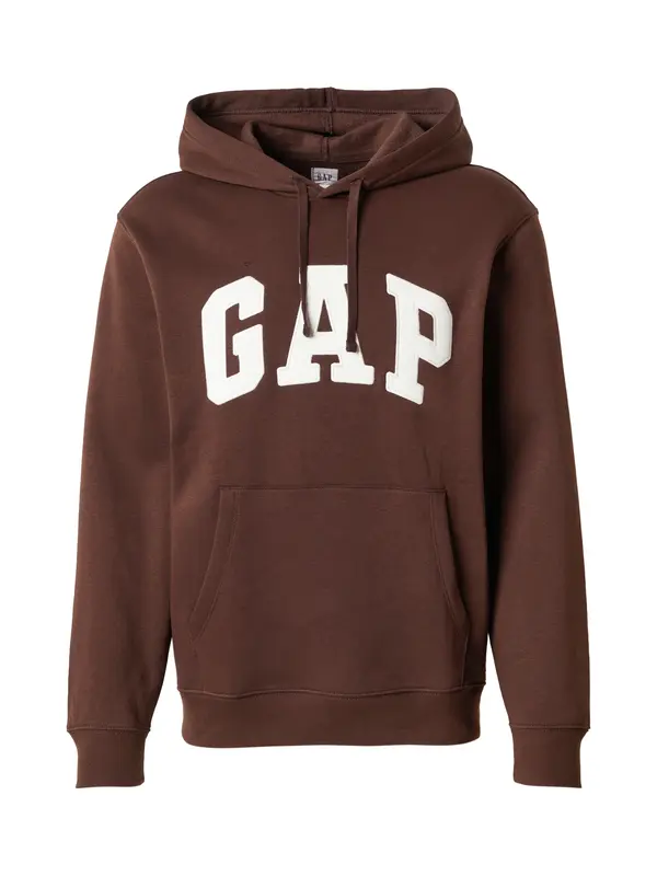 GAP GAP Sweater majica 'HERITAGE'  čokolada / bijela