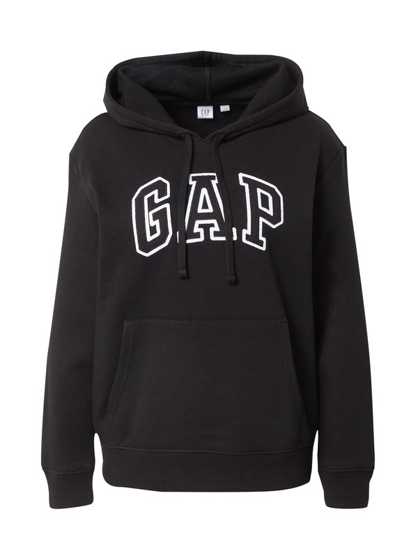 GAP GAP Sweater majica 'HERITAGE'  crna / bijela