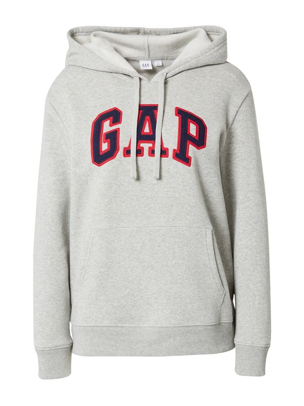 GAP GAP Sweater majica 'HERITAGE'  mornarsko plava / siva / crvena