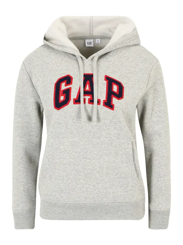 GAP GAP Sweater majica 'HERITAGE'  mornarsko plava / siva melange / crvena