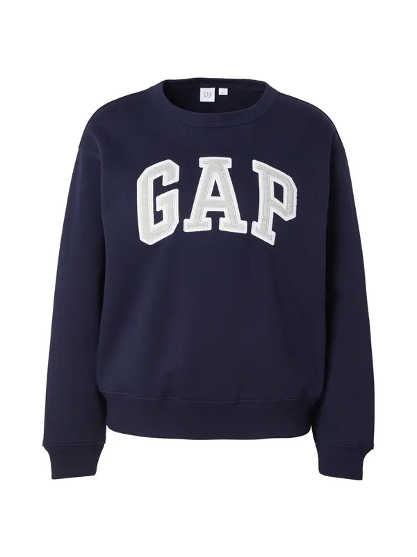 GAP GAP Sweater majica 'HERITAGE'  mornarsko plava / svijetlosiva / bijela