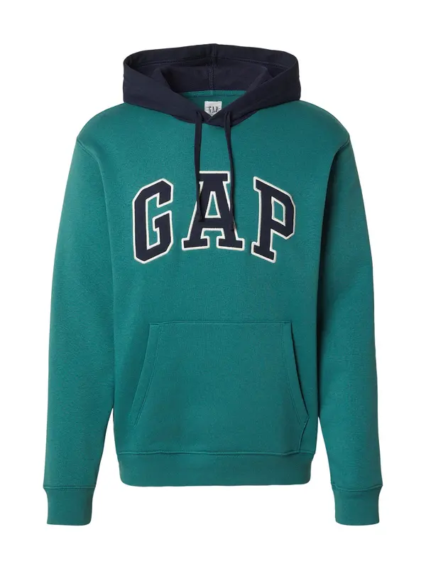 GAP GAP Sweater majica 'HERITAGE'  mornarsko plava / žad / bijela