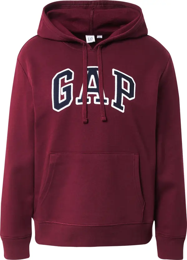 GAP GAP Sweater majica 'HERITAGE'  morsko plava / boja vina / bijela