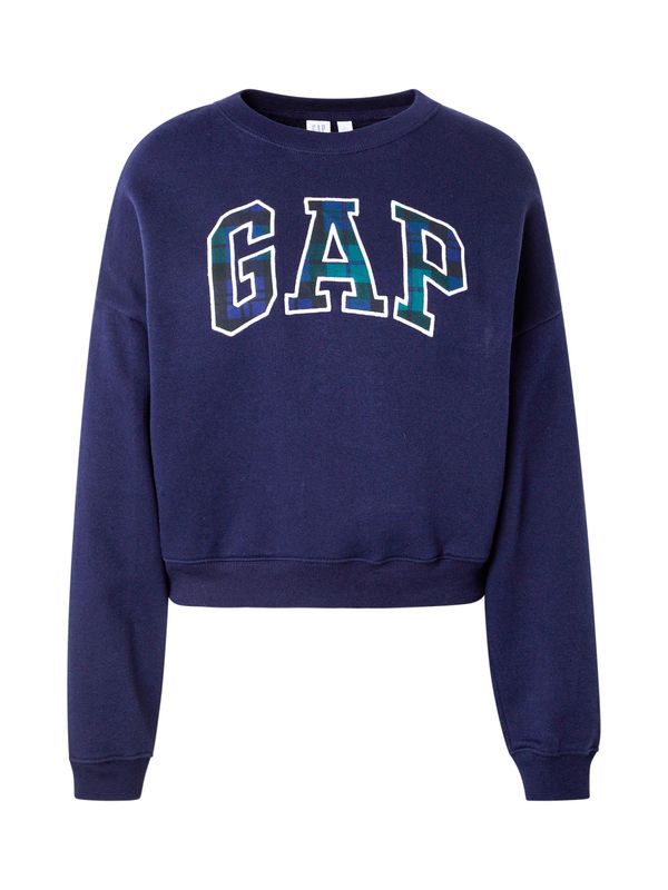 GAP GAP Sweater majica 'HERITAGE'  plava / mornarsko plava / zelena / bijela
