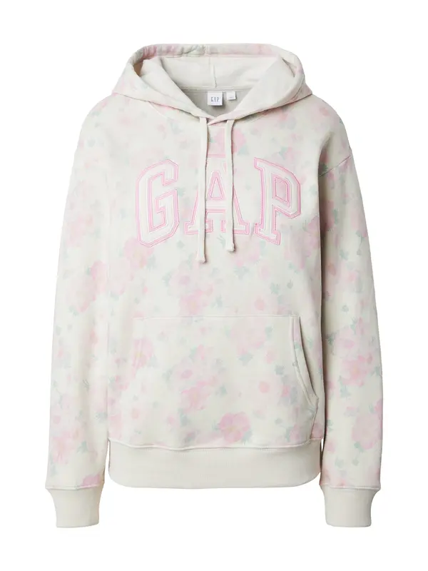 GAP GAP Sweater majica 'HERITAGE'  svijetlozelena / roza / prljavo bijela
