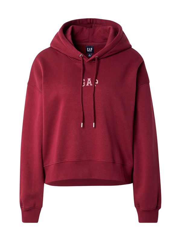 GAP GAP Sweater majica 'INT LOGO ABBREV PO HOOD'  crvena