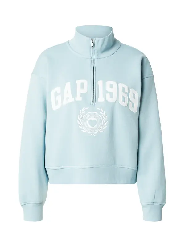 GAP GAP Sweater majica 'JAN'  svijetloplava / bijela