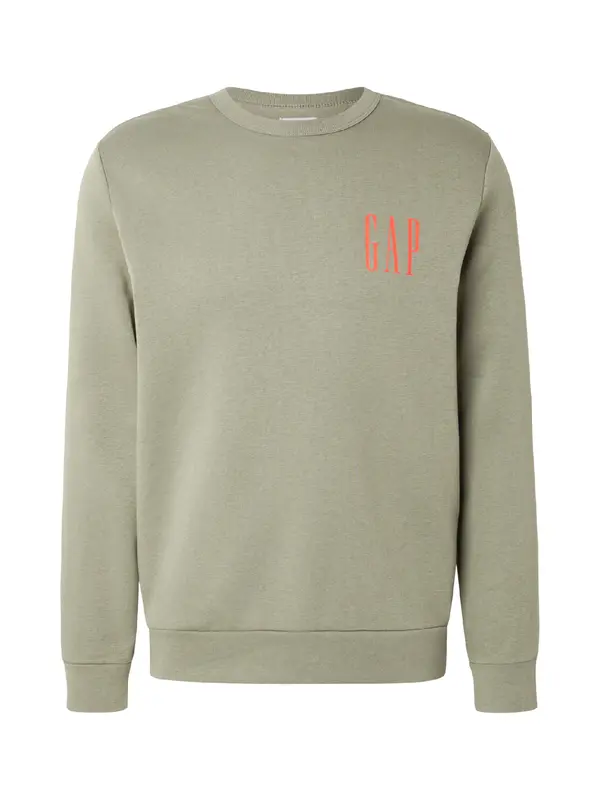 GAP GAP Sweater majica  kaki / tamno narančasta
