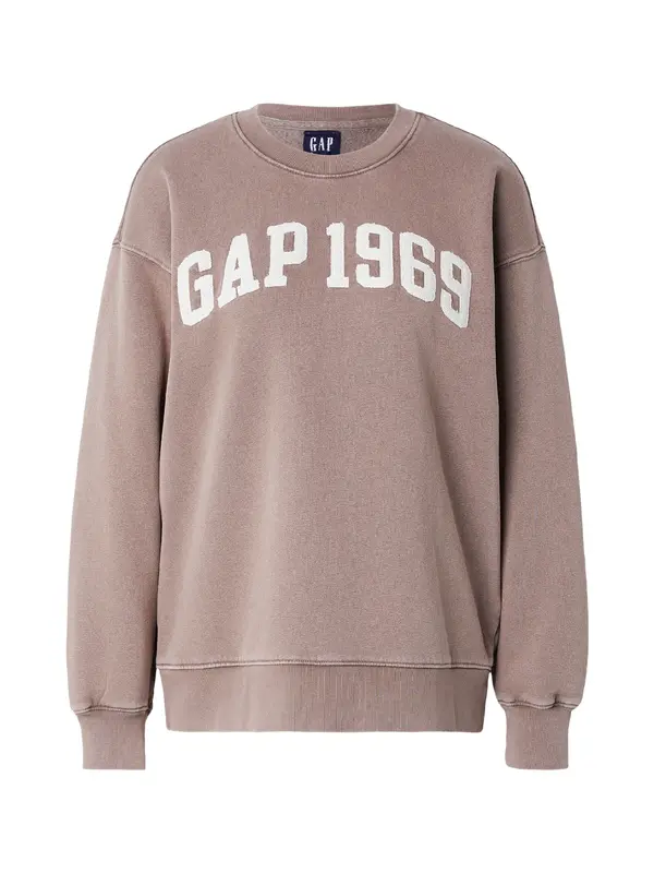 GAP GAP Sweater majica 'LOVE'  cappuccino / bijela