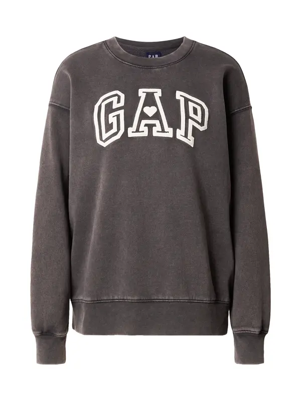 GAP GAP Sweater majica 'LOVE'  crna / bijela