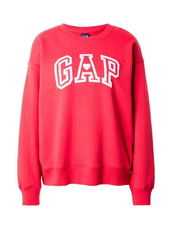 GAP GAP Sweater majica 'LOVE'  crvena / bijela
