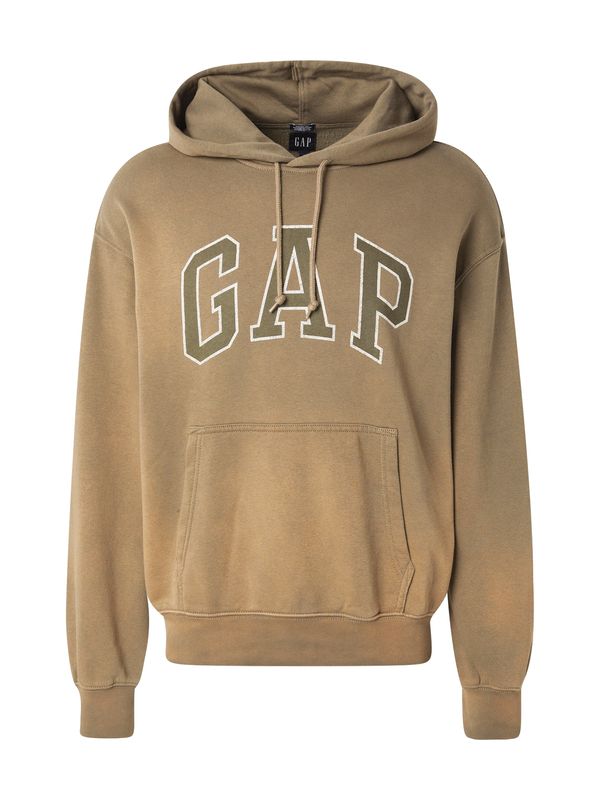 GAP GAP Sweater majica  maslinasta / tamno zelena / bijela