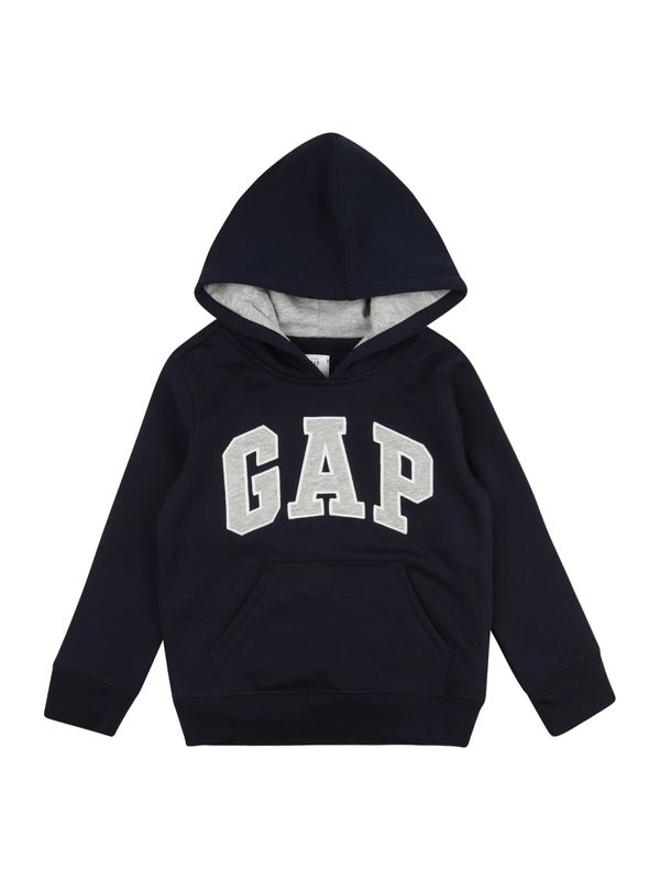 GAP GAP Sweater majica  mornarsko plava / siva melange / bijela