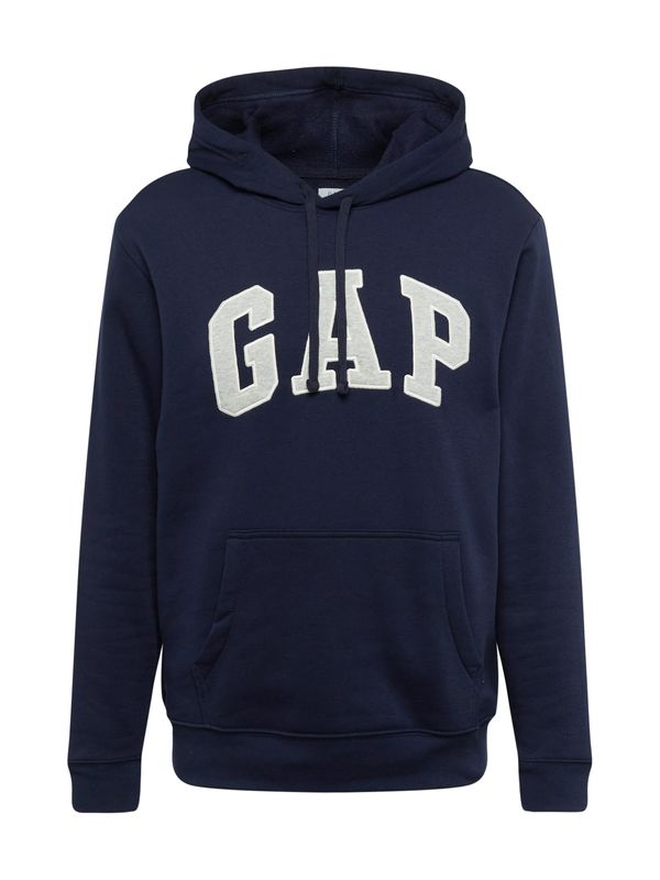 GAP GAP Sweater majica  mornarsko plava / siva melange / bijela