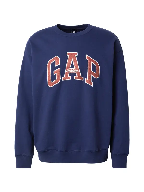 GAP GAP Sweater majica  morsko plava / hrđavo smeđa / bijela