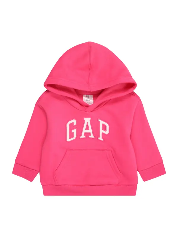 GAP GAP Sweater majica  neonsko roza / bijela