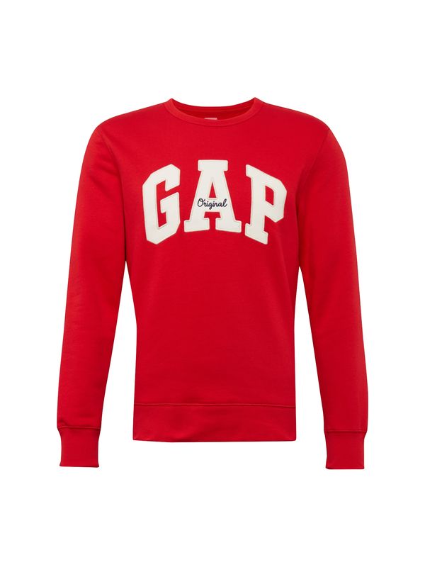 GAP GAP Sweater majica 'ORIGINAL ARCH'  crvena