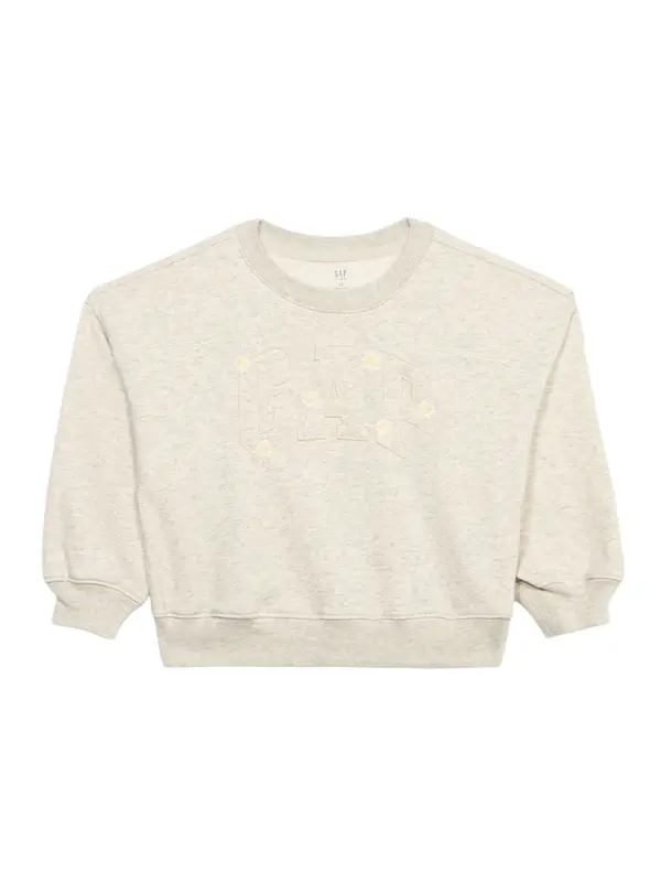 GAP GAP Sweater majica  pastelno žuta / svijetlosiva / bijela