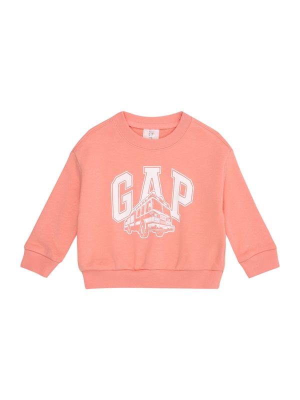 GAP GAP Sweater majica  ružičasta / bijela