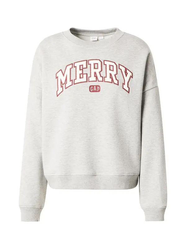 GAP GAP Sweater majica  siva / crvena