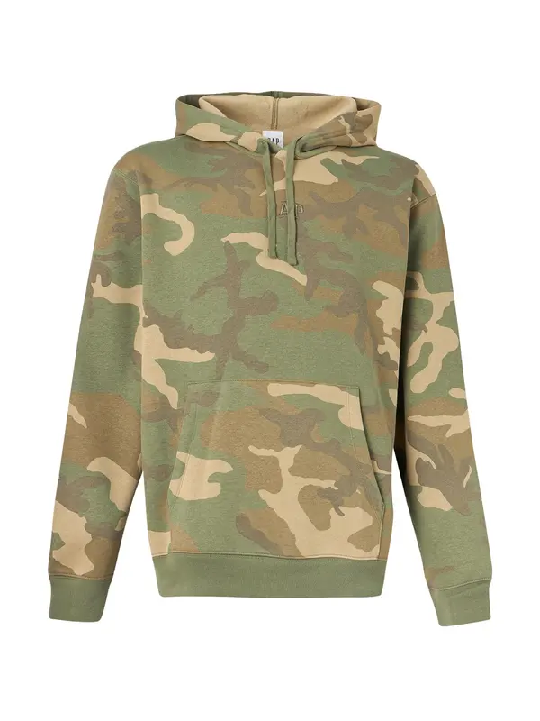 GAP GAP Sweater majica  smeđa melange / zelena / kaki / maslinasta