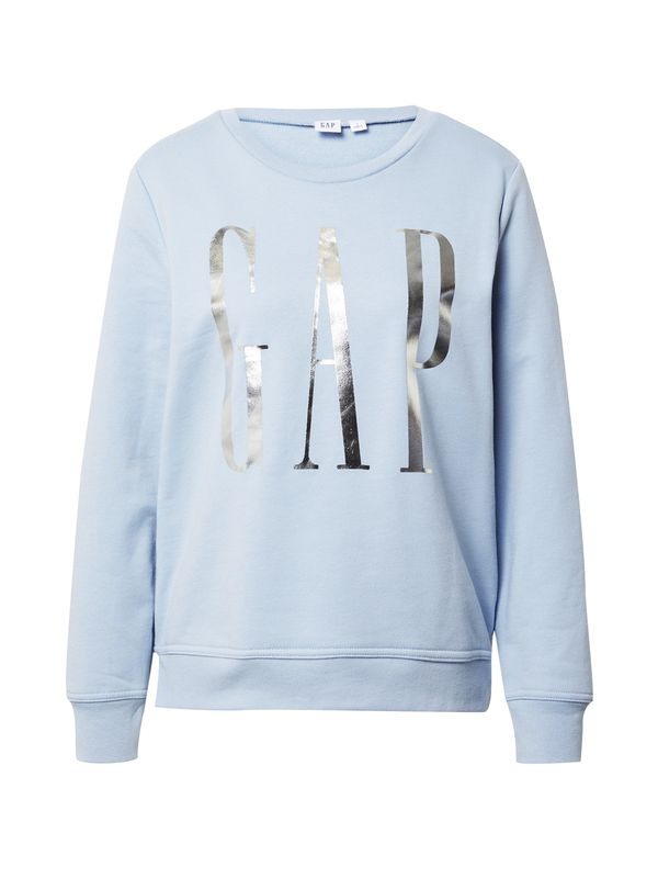 GAP GAP Sweater majica  svijetloplava / srebro